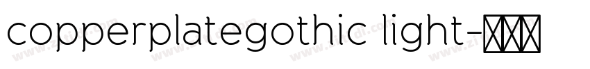 copperplategothic light字体转换